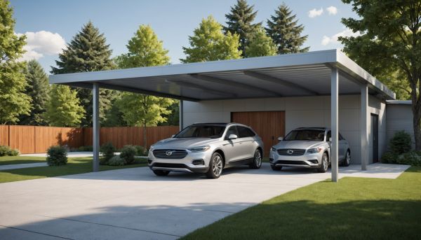 Abri pour voiture : design moderne et durable en aluminium