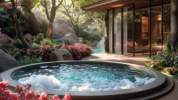 Spa rigide : Élégance et bien-être au jardin