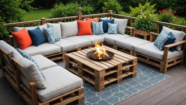 Améliorez votre confort extérieur avec des coussins pour palettes